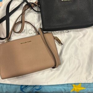 Michael Kors Black OR Tan Crossbody Bag